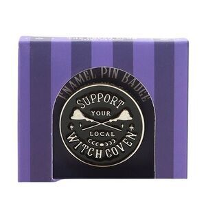 Something Different The Coven Club Enamel Pin Button / Purple/Black